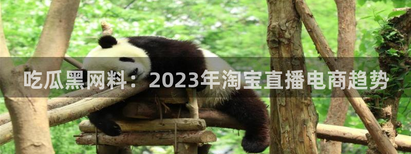 51吃瓜网今日必吃每日大瓜：吃瓜黑网料：2023年淘宝直播电商趋势